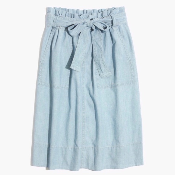 Madewell Dresses & Skirts - MADEWELL tie waist denim skirt